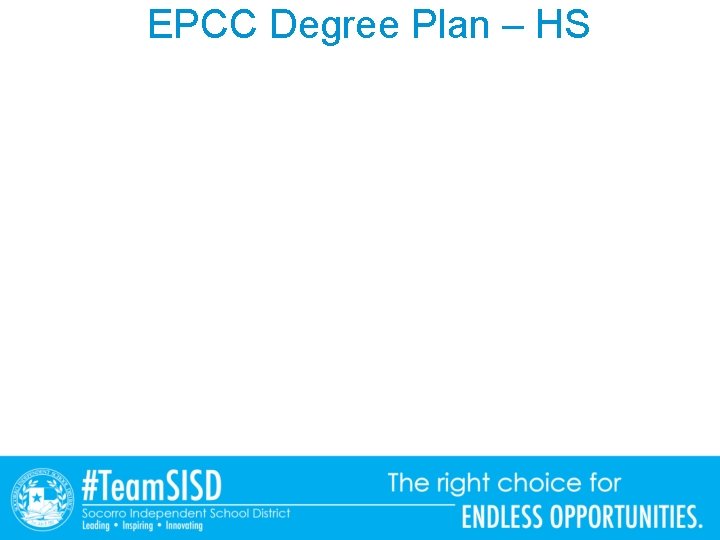 EPCC Degree Plan – HS 
