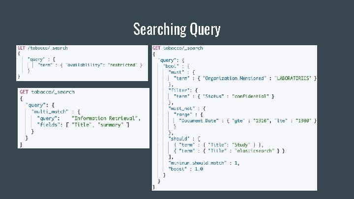 Searching Query 