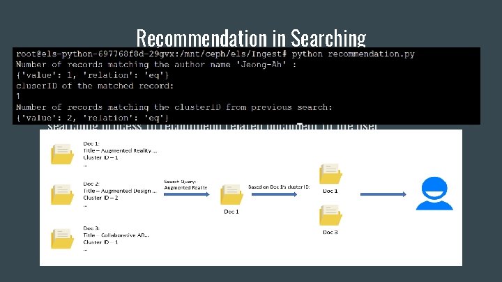 Recommendation in Searching ● We discussed various ways of implementing recommendation with the TML Recommendation in Searching ● We discussed various ways of implementing recommendation with the TML