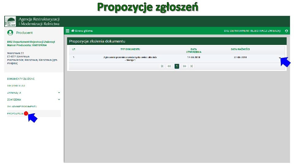 Propozycje zgłoszeń 