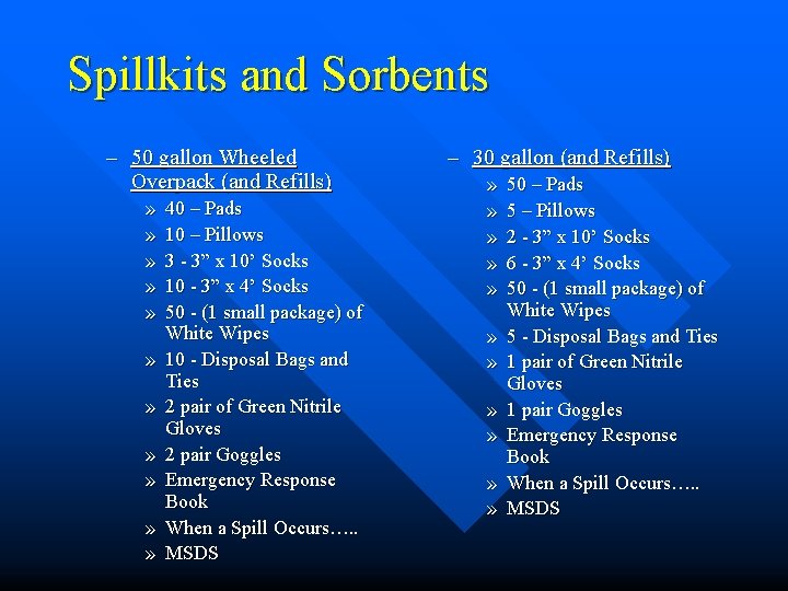 Spillkits and Sorbents – 50 gallon Wheeled Overpack (and Refills) » » » 40 Spillkits and Sorbents – 50 gallon Wheeled Overpack (and Refills) » » » 40