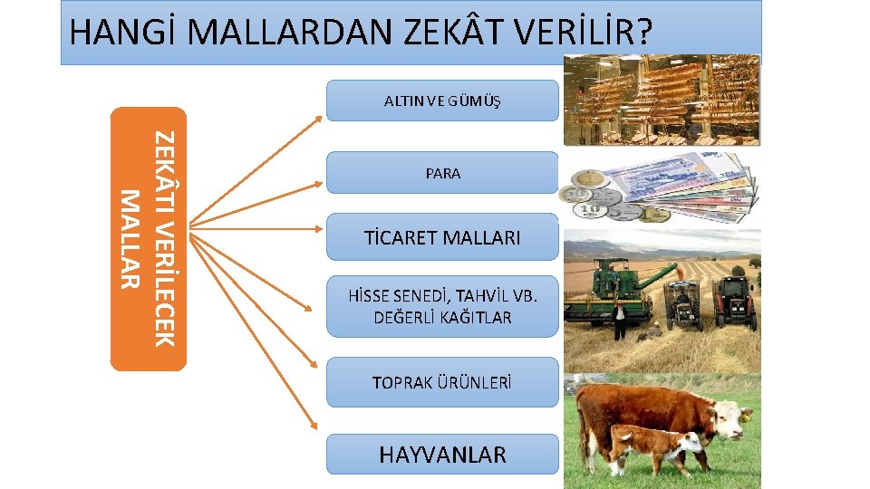 HANGİ MALLARDAN ZEK T VERİLİR? ALTIN VE GÜMÜŞ ZEK TI VERİLECEK MALLAR PARA TİCARET