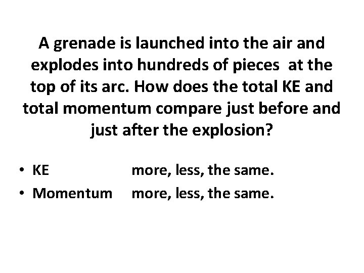 A grenade is launched into the air and explodes into hundreds of pieces at