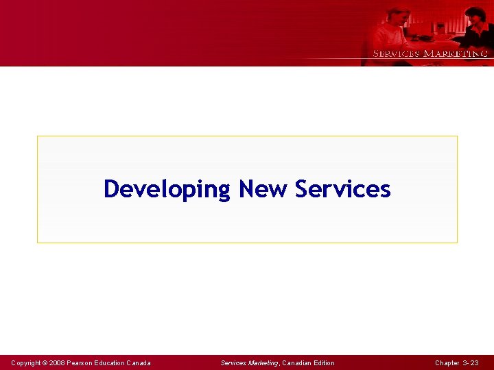 Developing New Services Copyright © 2008 Pearson Education Canada Services Marketing, Canadian Edition Chapter