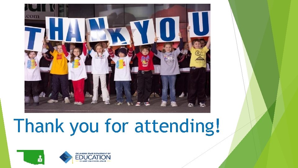 Thank you for attending! Thank you for attending!