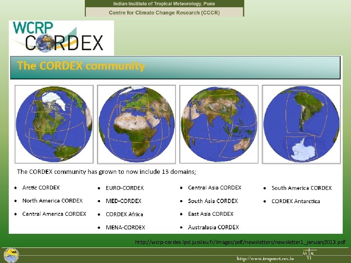 http: //wcrp-cordex. ipsl. jussieu. fr/images/pdf/newsletters/newsletter 1_january 2013. pdf 