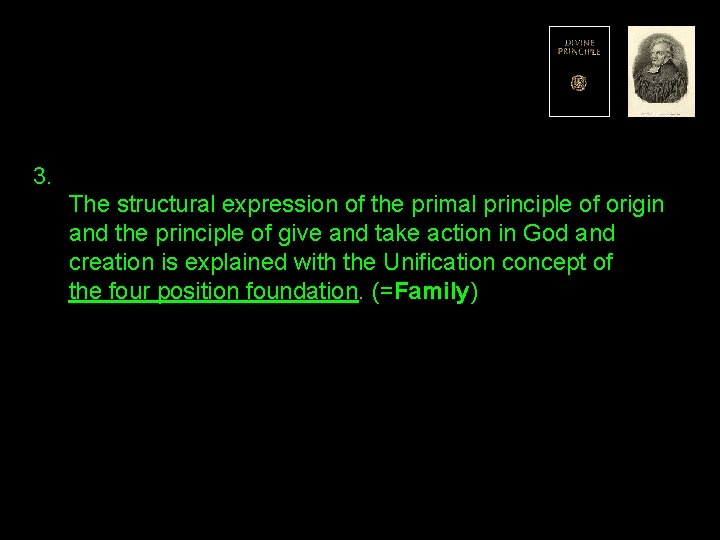 3. The structural expression of the primal principle of origin and the principle of