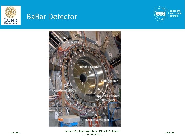 Ba. Bar Detector Jan 2017 Lecture 10 |Superconductivity, SRF and SC Magnets - J.
