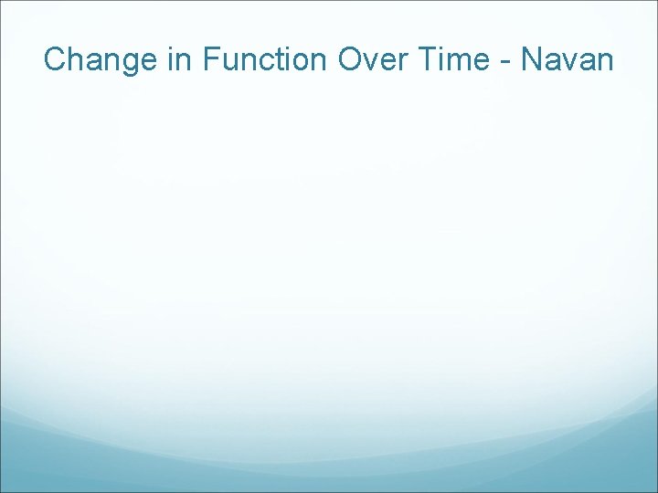 Change in Function Over Time - Navan Change in Function Over Time - Navan