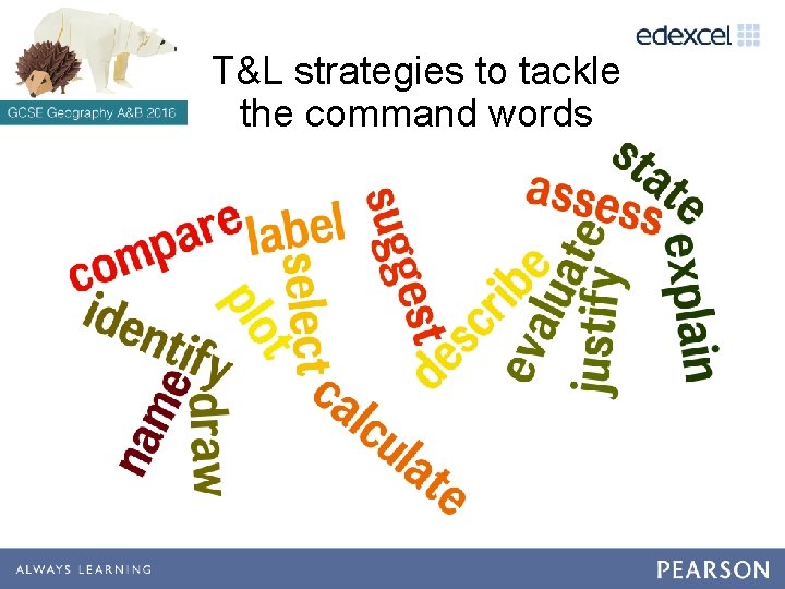 T&L strategies to tackle the command words 