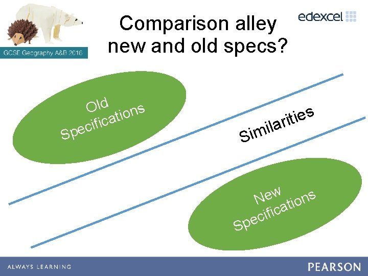 Comparison alley new and old specs? Sp d l O s n o i Comparison alley new and old specs? Sp d l O s n o i