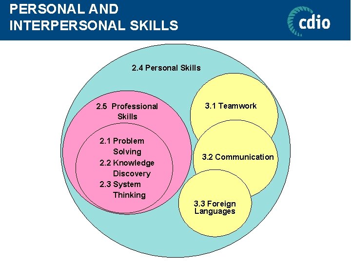 PERSONAL AND INTERPERSONAL SKILLS 2. 4 Personal Skills 2. 5 Professional Skills 2. 1