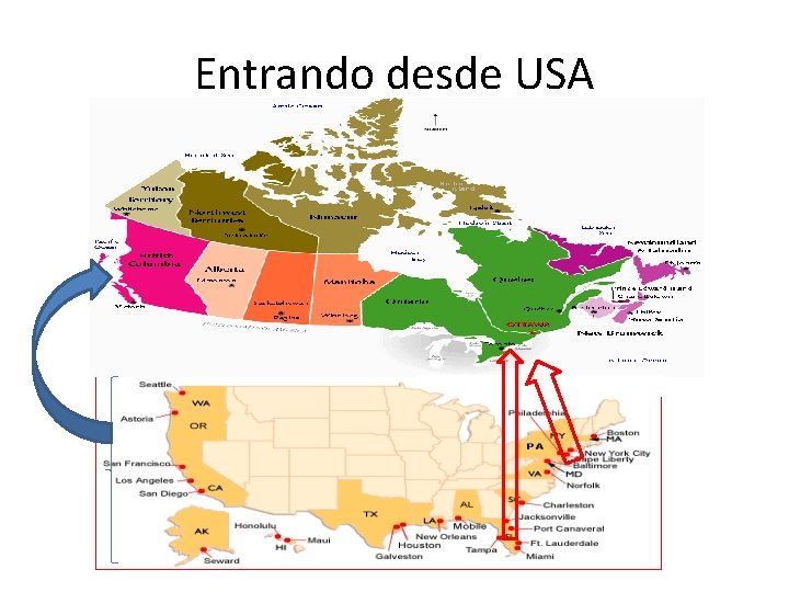 Entrando desde USA 