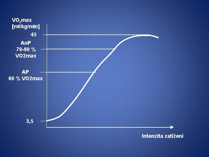 VO 2 max [ml/kg/min] 45 An. P 70 -90 % VO 2 max AP
