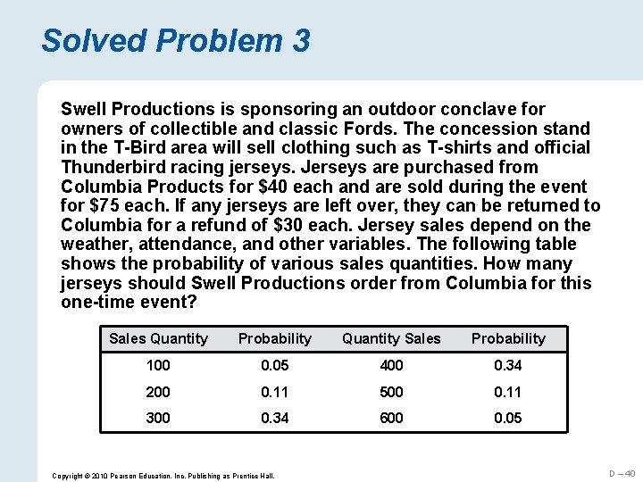 Solved Problem 3 Swell Productions is sponsoring an outdoor conclave for owners of collectible