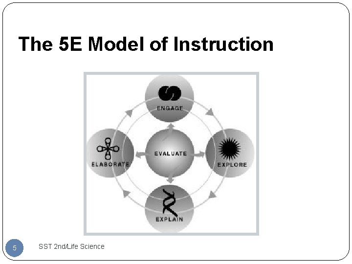 The 5 E Model of Instruction 5 SST 2 nd/Life Science 