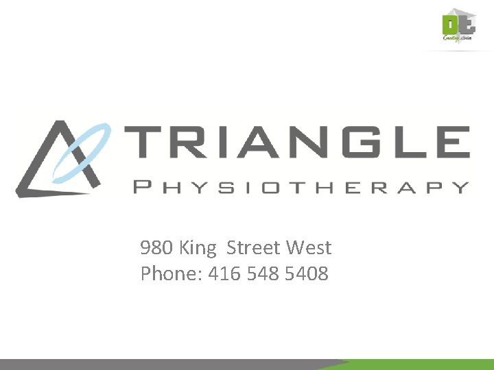 980 King Street West Phone: 416 548 5408 