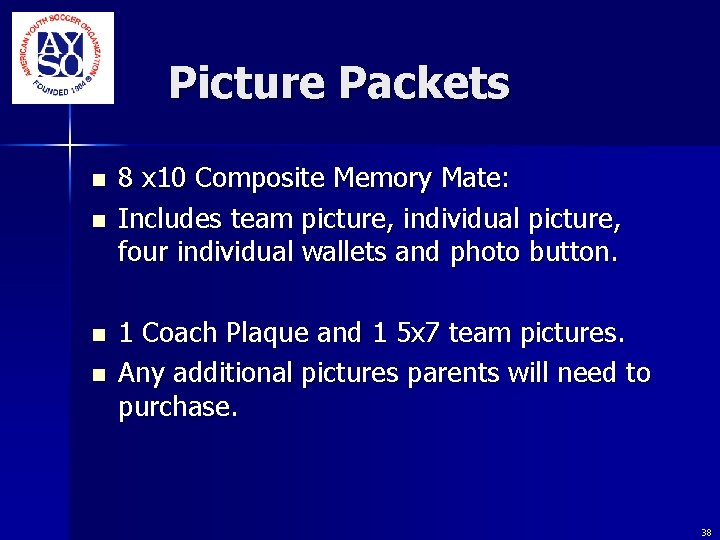 Picture Packets n n 8 x 10 Composite Memory Mate: Includes team picture, Picture Packets n n 8 x 10 Composite Memory Mate: Includes team picture,