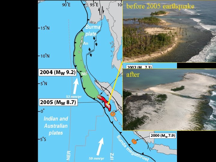 before 2005 earthquake after 