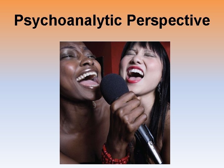 Psychoanalytic Perspective 