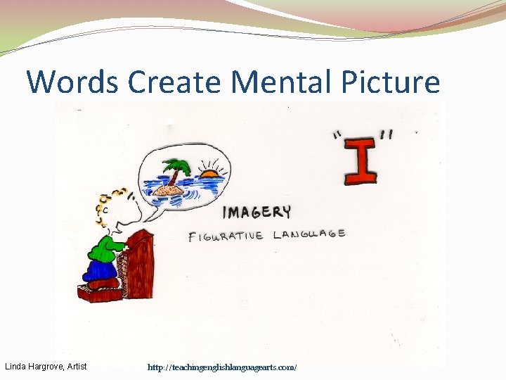 Words Create Mental Picture Linda Hargrove, Artist http: //teachingenglishlanguagearts. com/ 