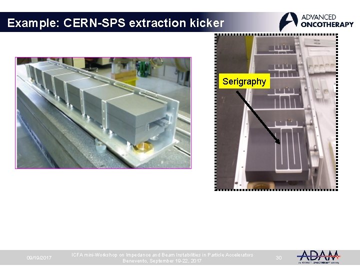 Example: CERN-SPS extraction kicker Serigraphy 09/19/2017 ICFA mini-Workshop on Impedance and Beam Instabilities in