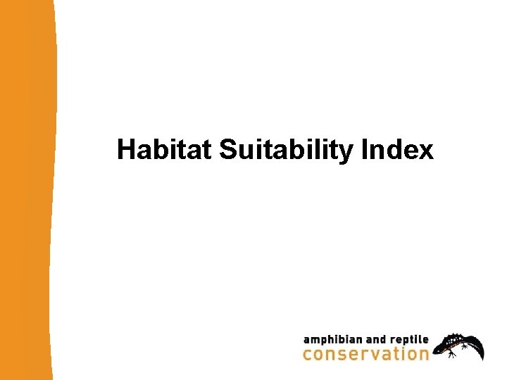 Habitat Suitability Index 