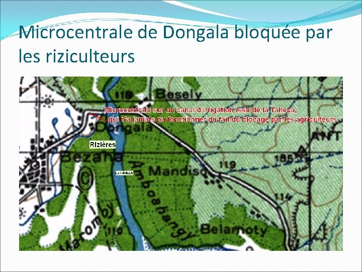 Microcentrale de Dongala bloquée par les riziculteurs 