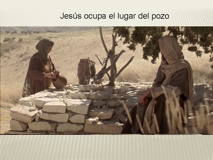 Jesús ocupa el lugar del pozo 