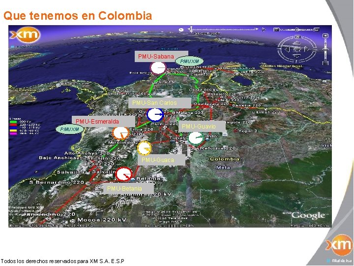 Que tenemos en Colombia PMU-Sabana PMUXM PMU-San Carlos PMU-Esmeralda PMU-Guavio PMUXM PMU-Guaca PMU-Betania Todos