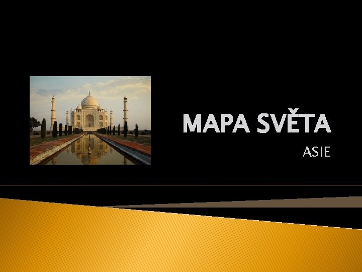 MAPA SVĚTA ASIE 