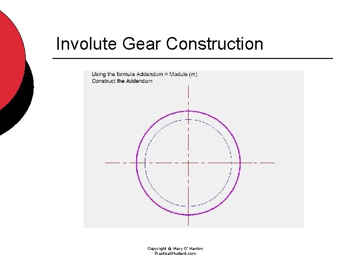 Involute Gear Construction Copyright © Mary O’ Hanlon Practical. Student. com 