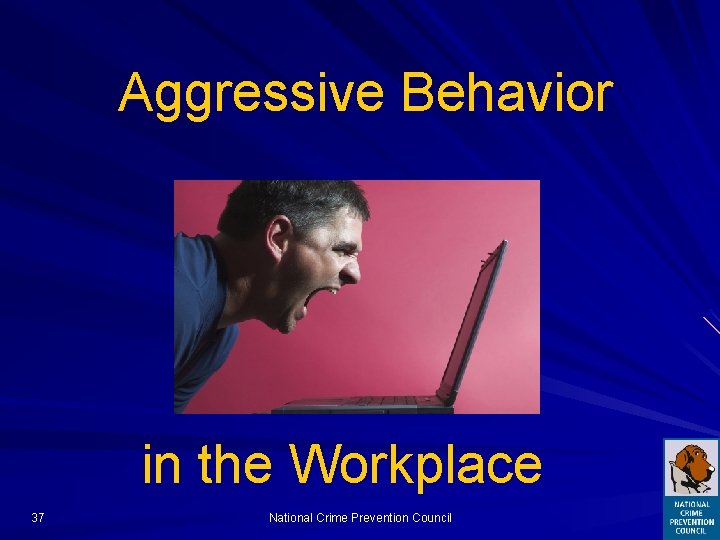 Aggressive Behavior in the Workplace 37 National Crime Prevention Council 