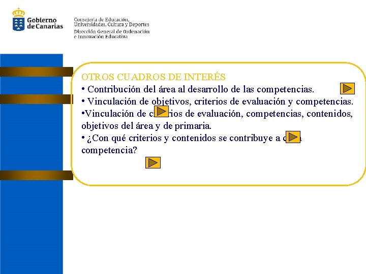 OTROS CUADROS DE INTERÉS • Contribución del área al desarrollo de las competencias. •