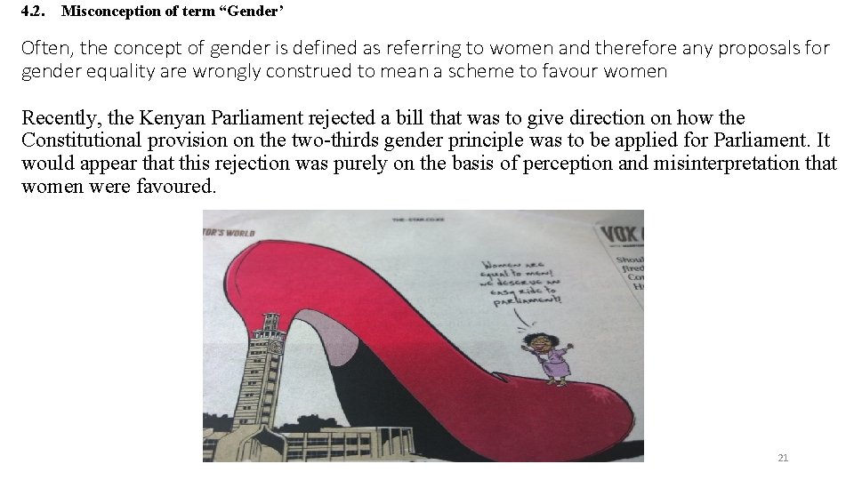 4. 2. Misconception of term “Gender’ Often, the concept of gender is defined as