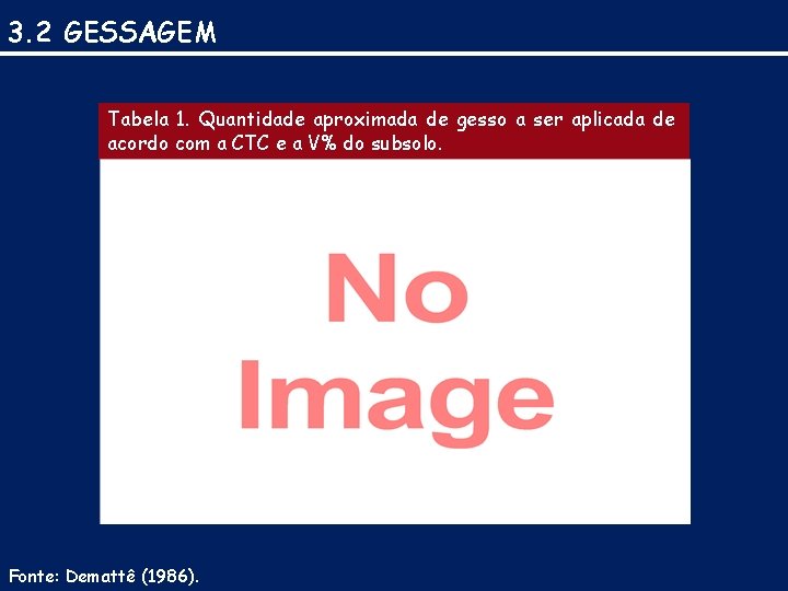 3. 2 GESSAGEM Tabela 1. Quantidade aproximada de gesso a ser aplicada de acordo