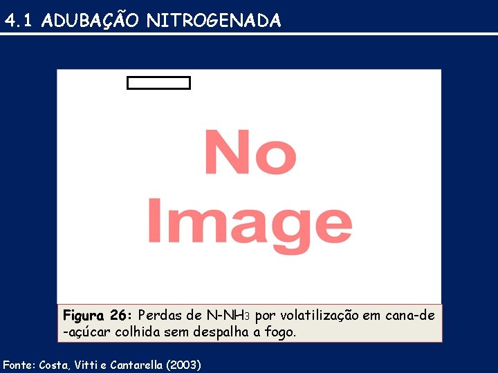 4. 1 ADUBAÇÃO NITROGENADA Figura 26: Perdas de N-NH 3 por volatilização em cana-de