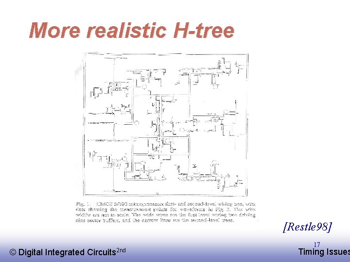 More realistic H-tree [Restle 98] © EE 141 Digital Integrated Circuits 2 nd 17