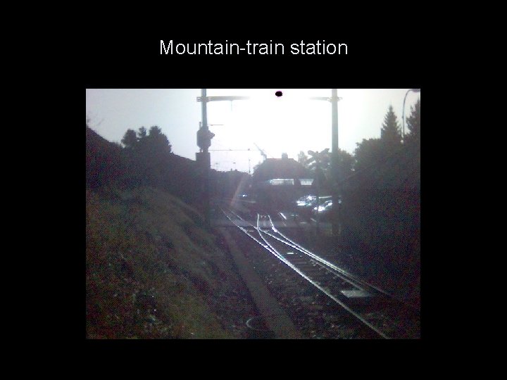 Mountain-train station 