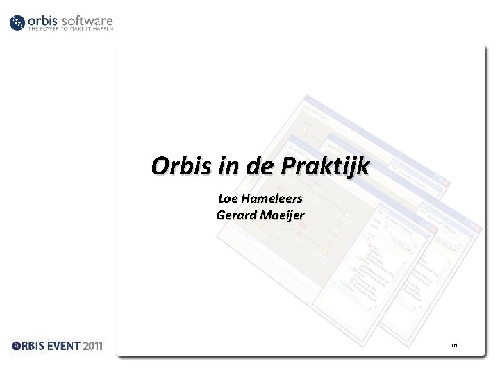 Orbis in de Praktijk Loe Hameleers Gerard Maeijer 01 