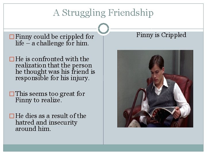 A Struggling Friendship � Finny could be crippled for life – a challenge for A Struggling Friendship � Finny could be crippled for life – a challenge for