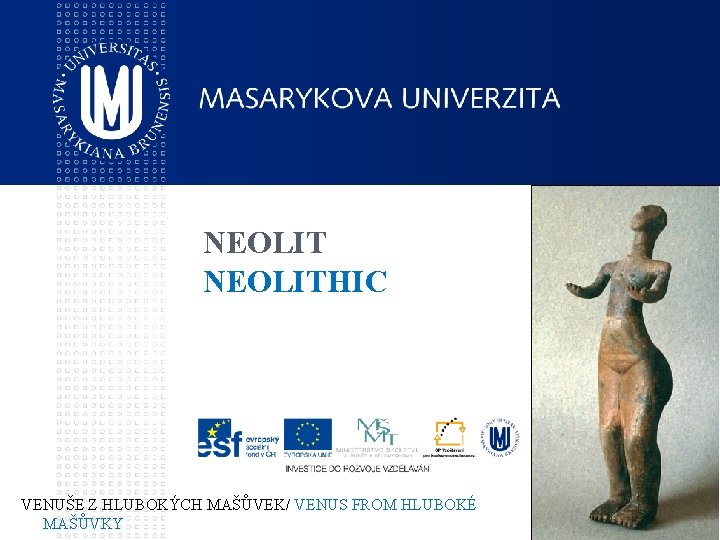 NEOLITHIC VENUŠE Z HLUBOKÝCH MAŠŮVEK/ VENUS FROM HLUBOKÉ MAŠŮVKY 