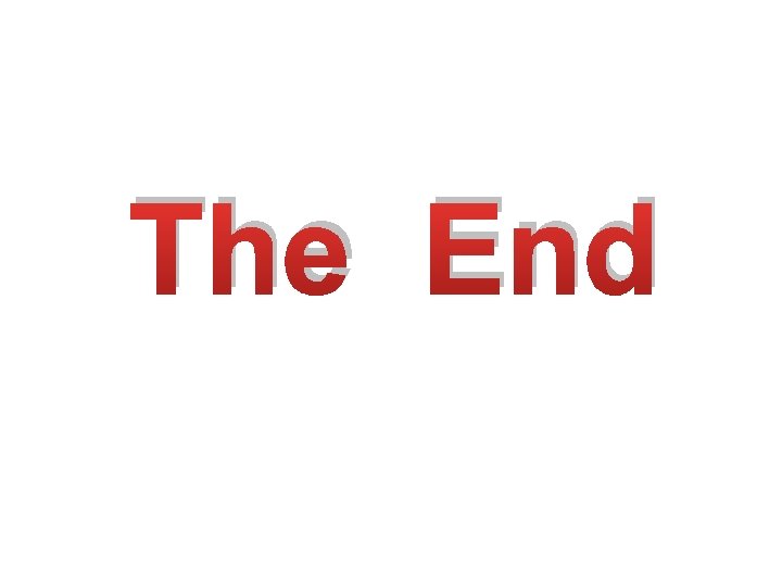 The End 