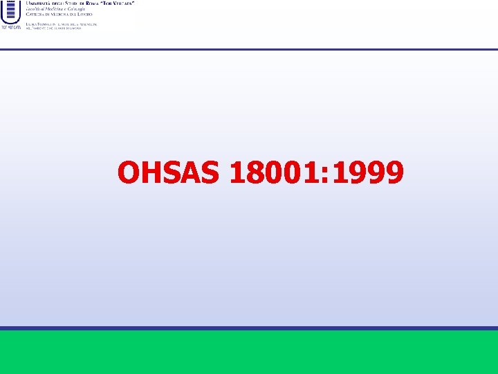 OHSAS 18001: 1999 