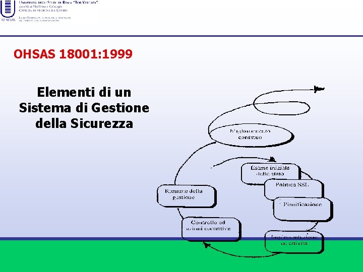 OHSAS 18001: 1999 Elementi di un Sistema di Gestione della Sicurezza 