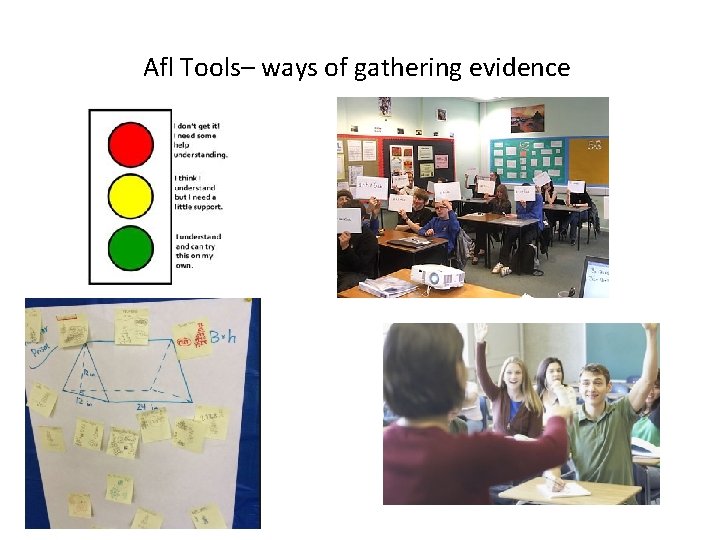 Afl Tools– ways of gathering evidence 