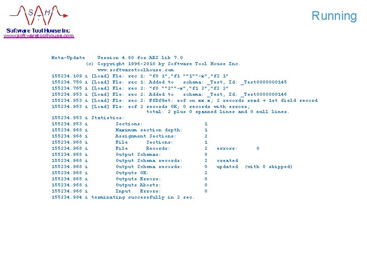 Running www. softwaretoolhouse. com Meta-Update 155234. 109 155234. 750 155234. 765 155234. 953 155234.