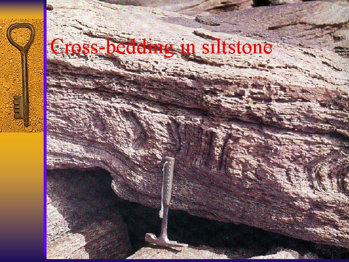Cross-bedding in siltstone 