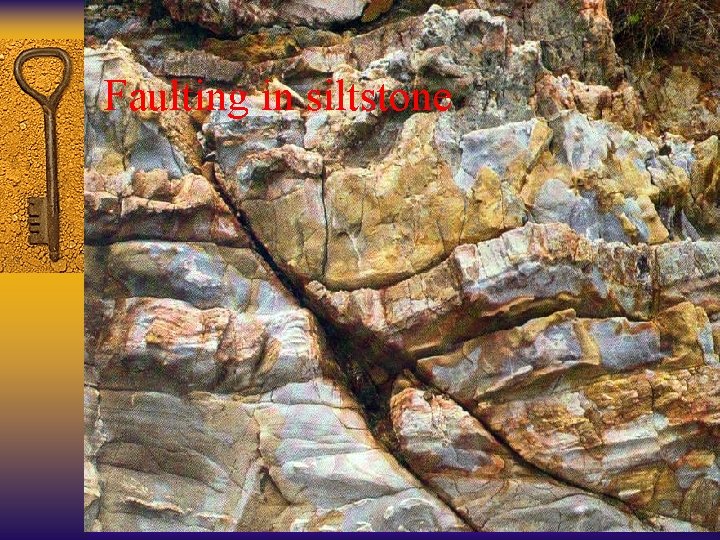 Faulting in siltstone 