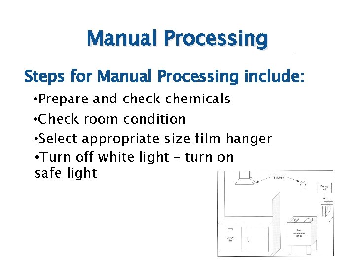 Manually Processing Film Cassettes and Developing Processes Introduction While machine